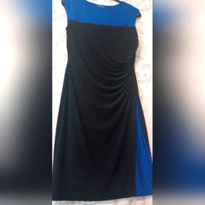 Ralph Lauren side ruched dress. Stretchy fabric. Size 10
